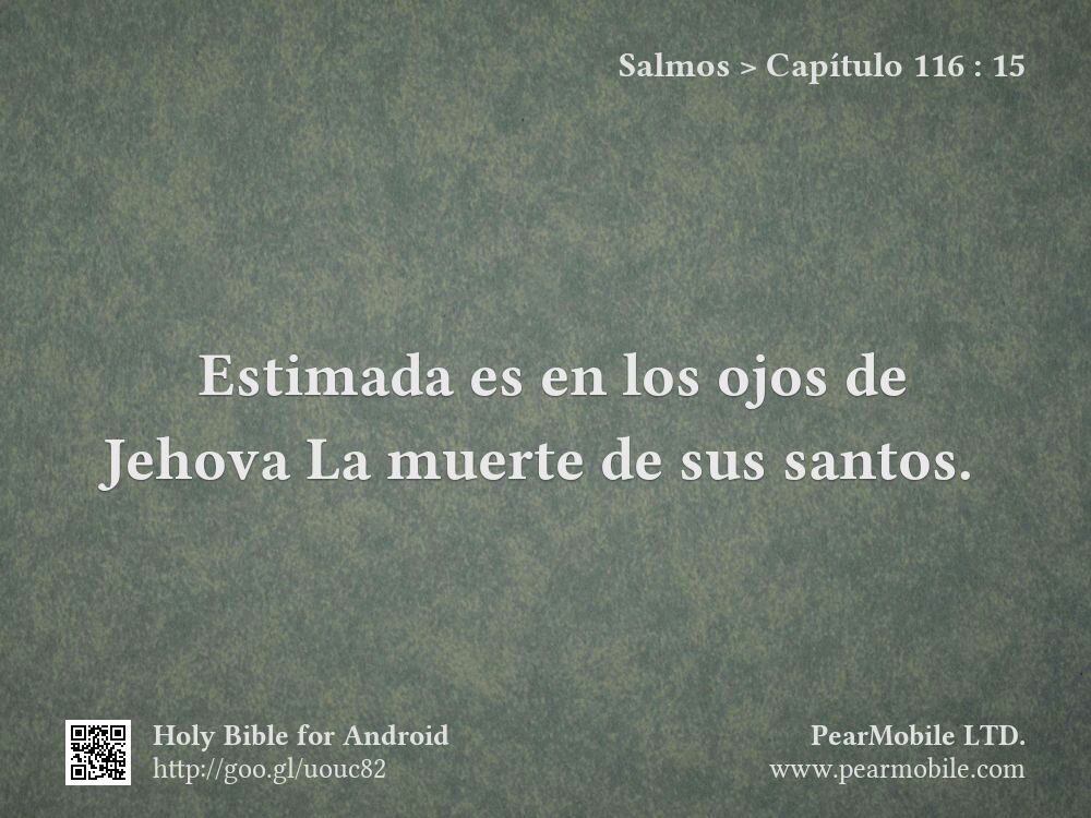 Salmos, Capítulo 116:15
